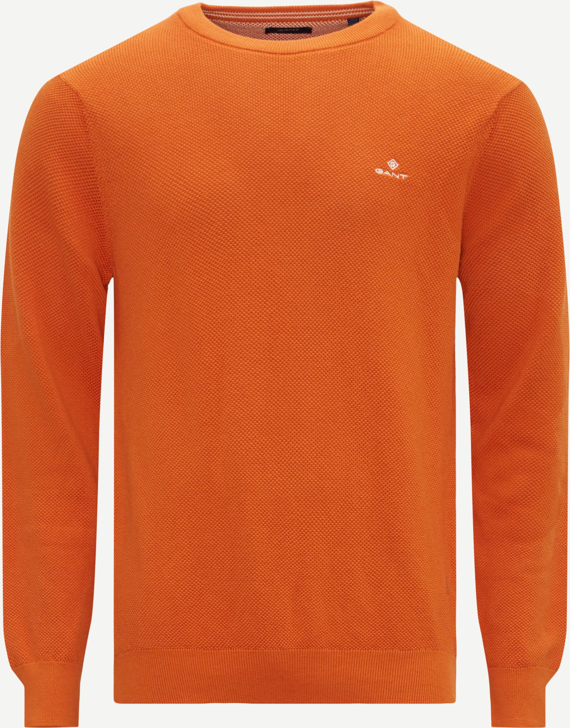 Gant Knitwear COTTON PIQUE C-NECK 8030521 Orange